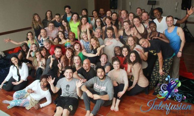 Monique Darling and Peter Peterson, tantra workshop group photo