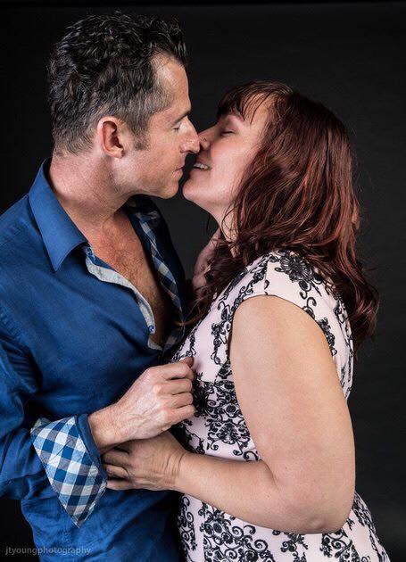 Monique Darling and Peter Peterson, tantra workshops, couple, romantic, kissing