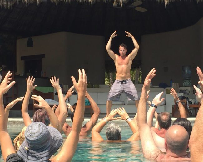 Peter Peterson doing water qi gong